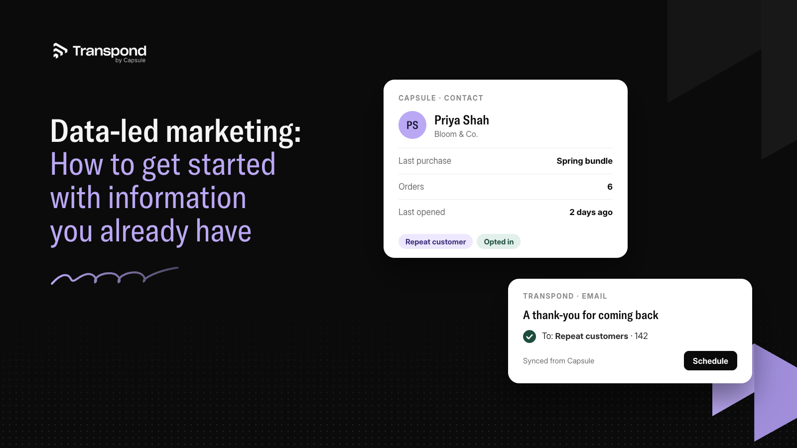 Data-led marketing: how to get started with information you already have