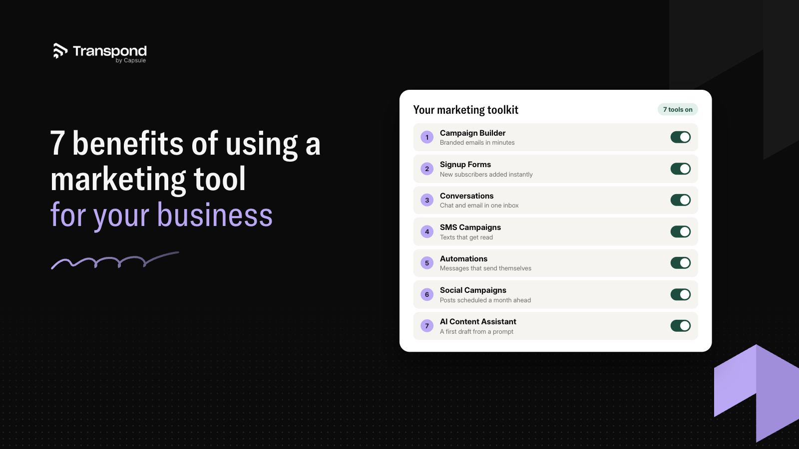 7 benefits of using a marketing tool for your business